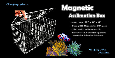 Magnetic Fish & Coral Acclimation Breeder Box Reefing Art AquaTech Magnetic Fish & Coral Acclimation Breeder Box Reefing Art AquaTech