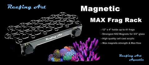 Super Clear Acrylic Magnetic Coral Frag Rack Holder 4/8/13/23/32 Holes Super Clear Acrylic Magnetic Coral Frag Rack Holder 4/8/13/23/32 Holes